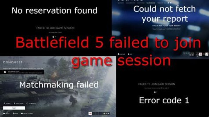 How To Fix / Solve: Battlefield 5 Failed To Join Game Session Error Code 1 - SarkariResult