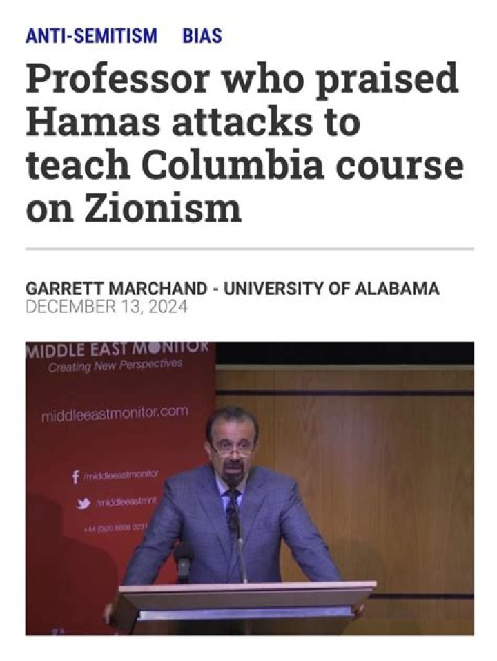 Joseph Massad: The Columbia University Professor Facing an Online Petition for His Remark About the Hamas Attack - SarkariResult