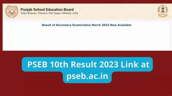 PSEB 10th Result 2023 : पंजाब बोर्ड 10वीं के परिणाम जारी, जल्दी करें चेक
